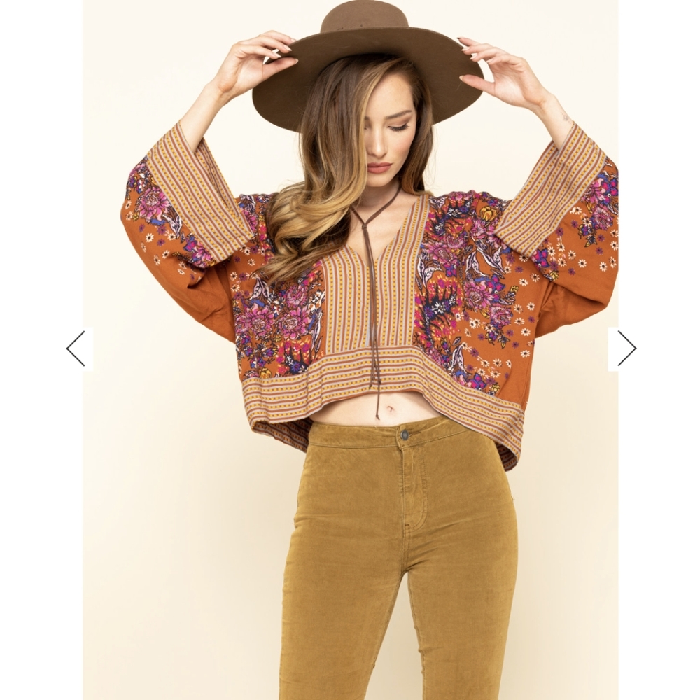 Free People Mix & Match Top, M